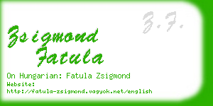 zsigmond fatula business card